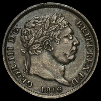 Obverse: George III 1816 Shilling