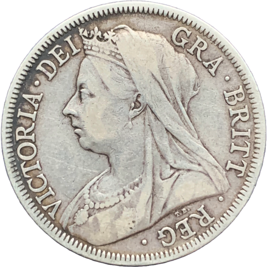 Obverse: Victoria 1900 Half Crown