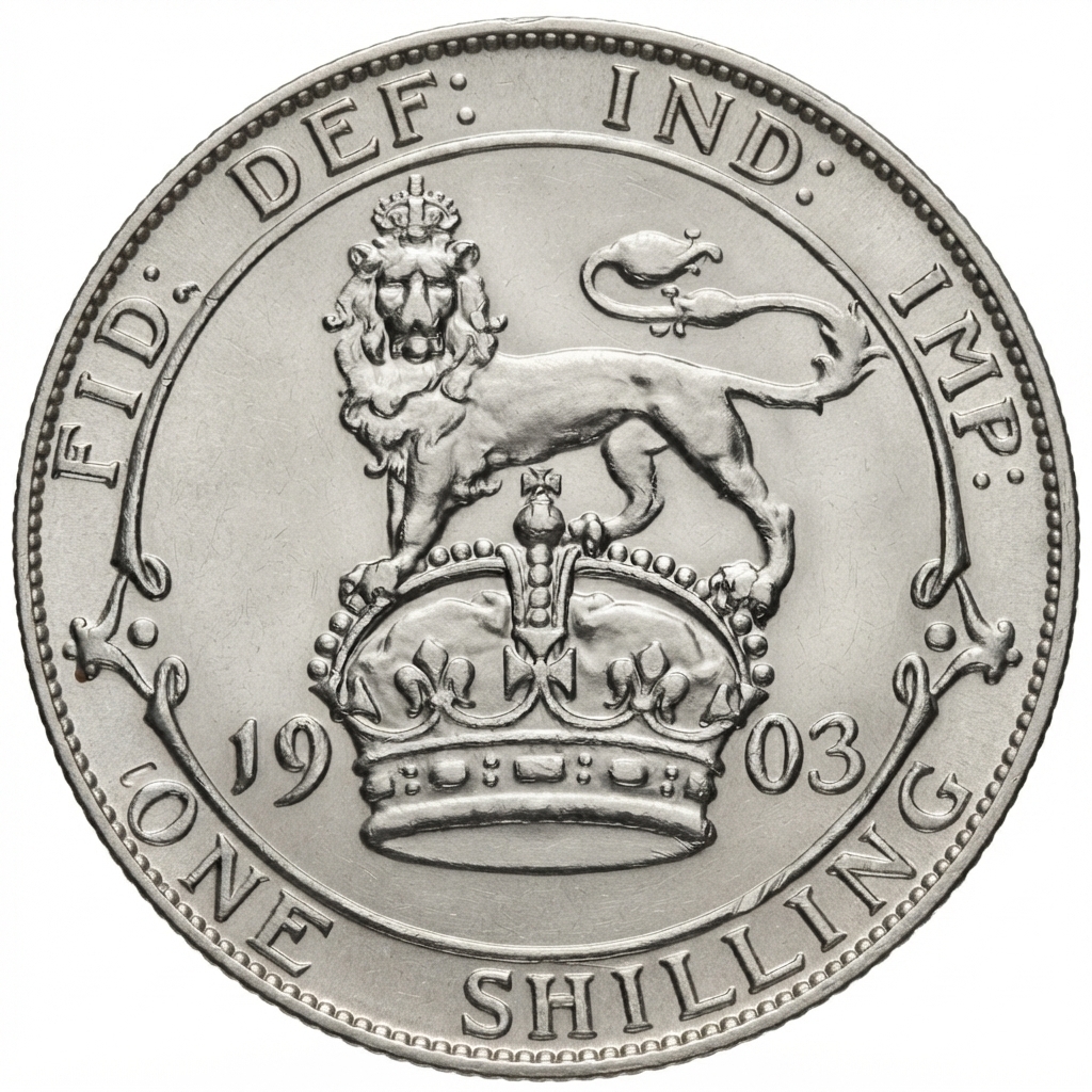 Reverse: Edward VII 1903 Silver Shilling