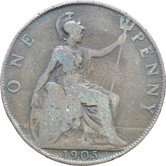 Reverse: Edward VII 1905 Penny