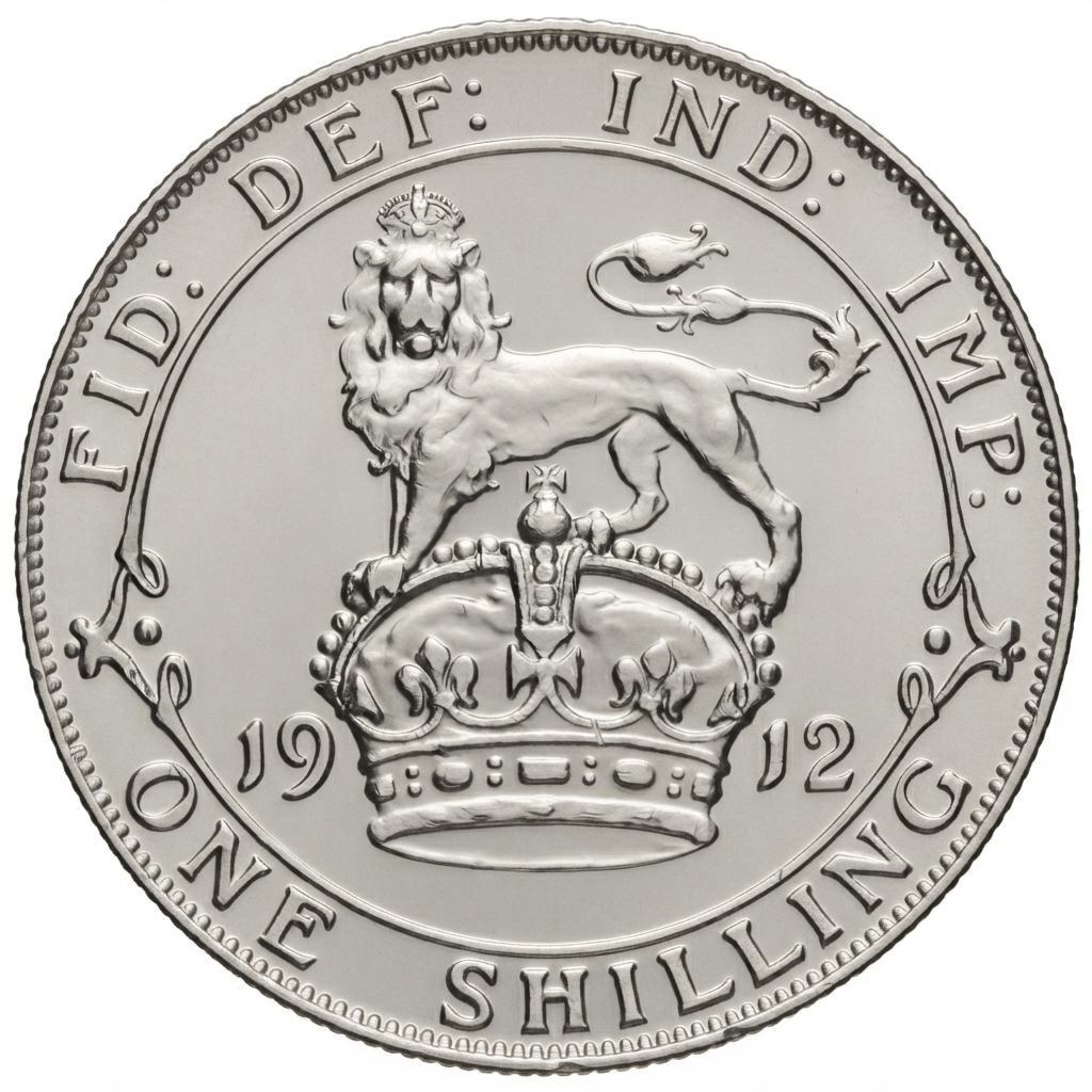 Reverse: George V 1912 Shilling