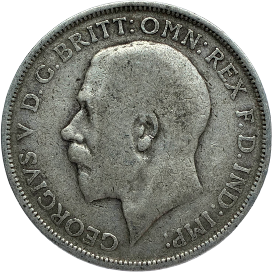 Obverse: George V 1916 Silver Florin