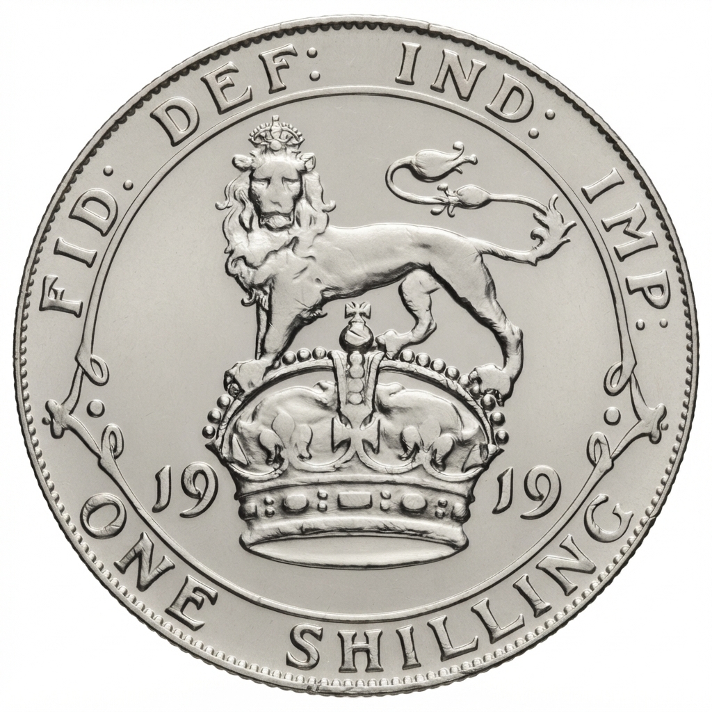 Reverse: George V 1919 Shilling