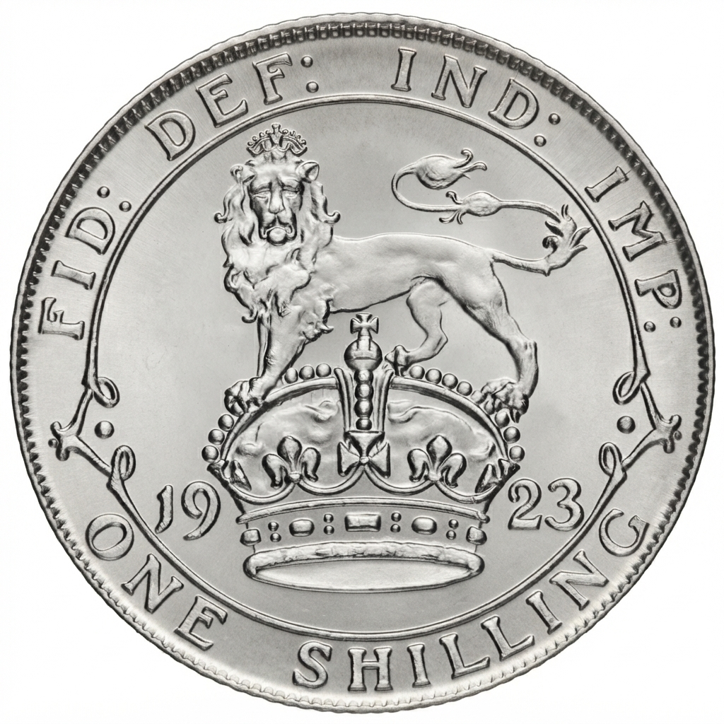 Reverse: George V 1923 Silver Shilling