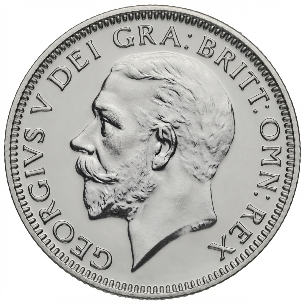 Obverse: George V 1928 Silver Shilling