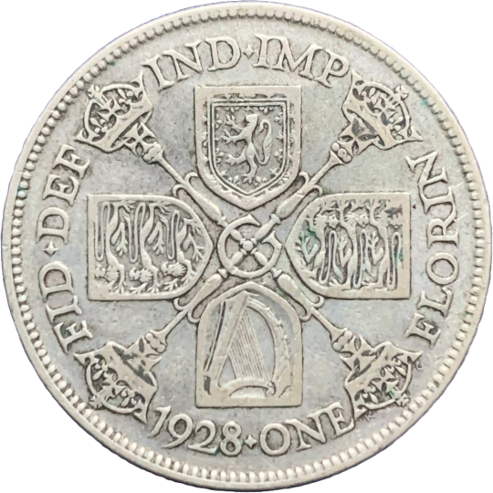 Reverse: George V 1928 Florin