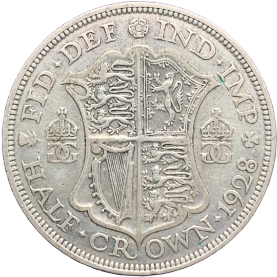 Reverse: George V 1928 Half Crown