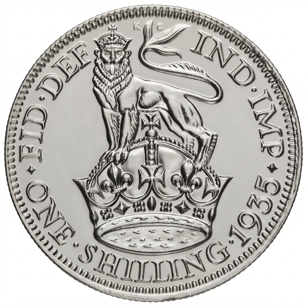 Reverse: George V 1935 Silver Shilling