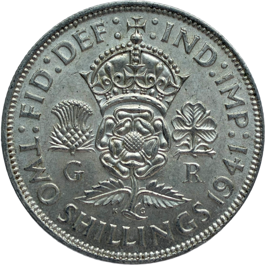 Reverse: George VI 1941 Silver Florin