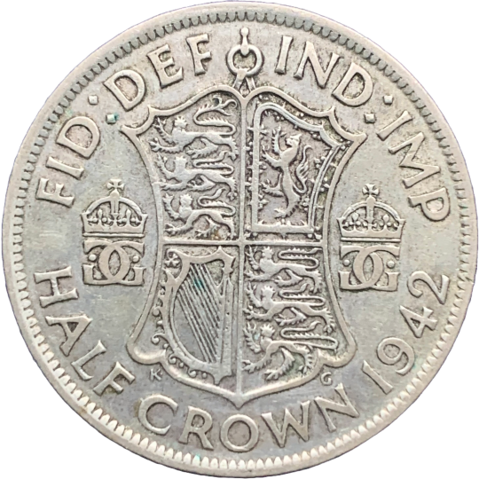 Reverse: George VI 1942 Half Crown