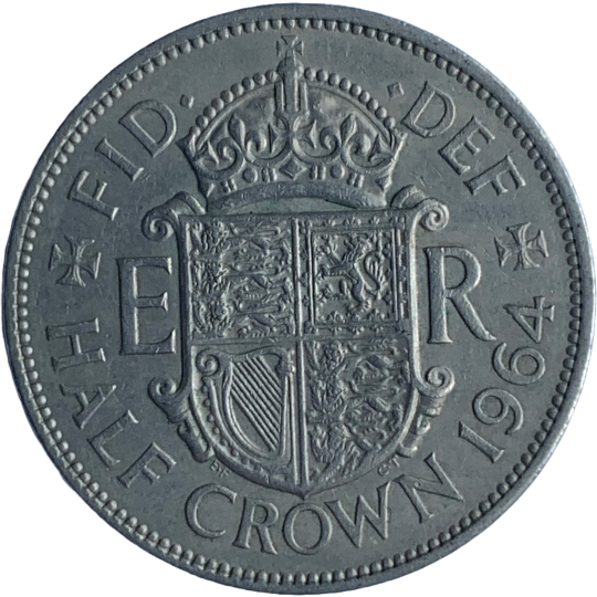 Reverse: Elizabeth II 1964 Half Crown