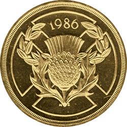 Reverse: Elizabeth II 1986 £2 Commonwealth Games