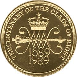 Reverse: Elizabeth II 1989 £2 The Claim of Right