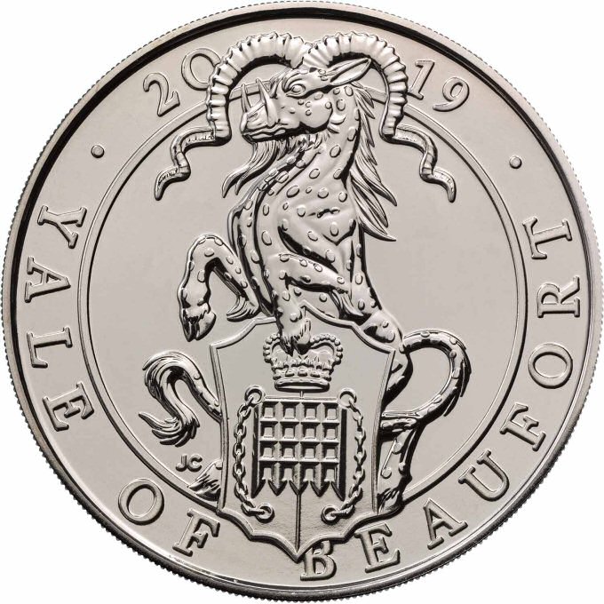 Reverse: Elizabeth II 2019 £5 The Yale of Beaufort
