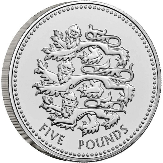 Reverse: Charles III 2023 £5 Pride of England