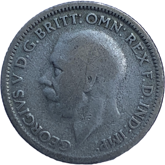 Obverse: George V 1929 Sixpence