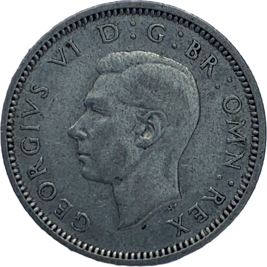 Obverse: George VI 1941 Sixpence