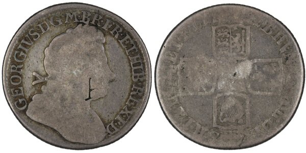George I 1721 Shilling Plain