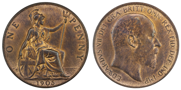 1905 Penny Value Edward VII sell today or buy online