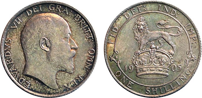Edward VII 1905 Shilling