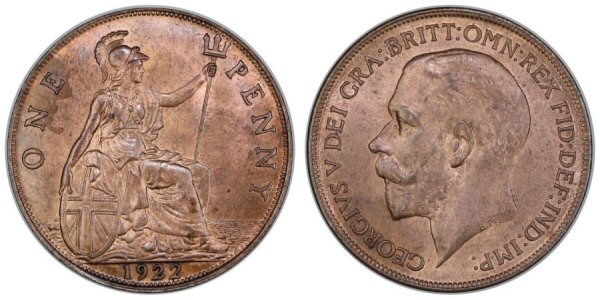 George V 1922 Penny