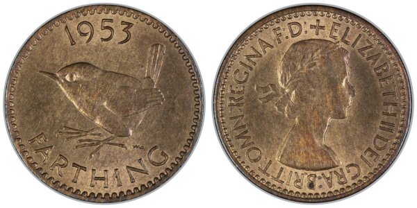 Elizabeth II 1953 Farthing