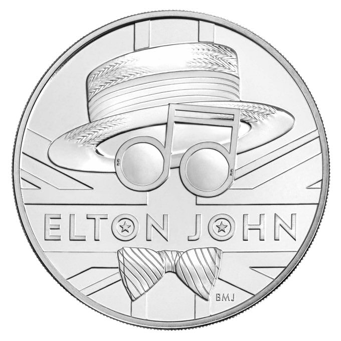 Reverse: Elizabeth II 2020 £5 Elton John