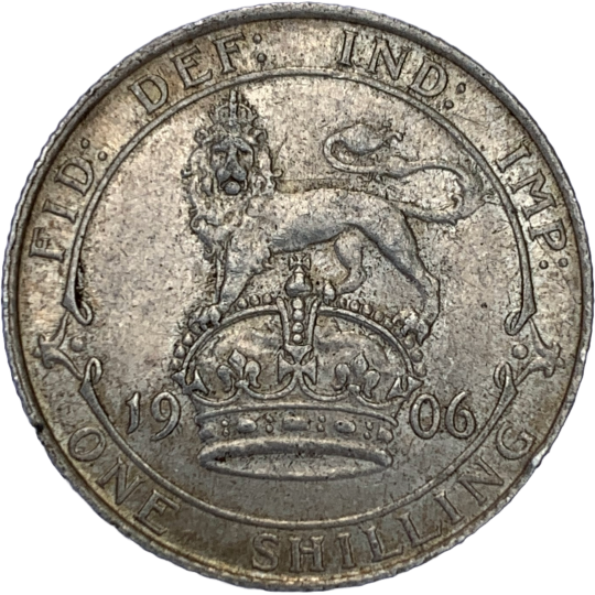 Reverse: Edward VII 1906 Shilling