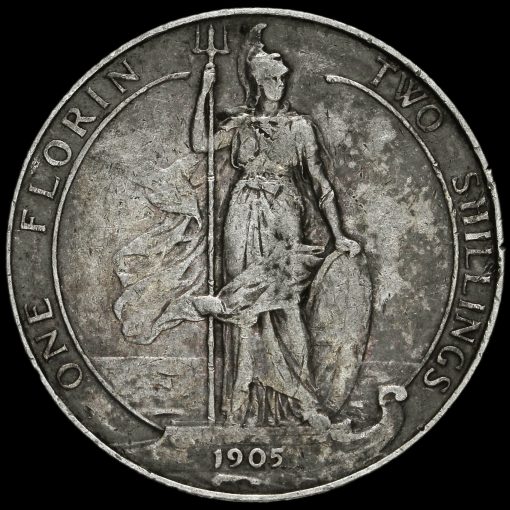 Reverse: Edward VII 1905 Florin