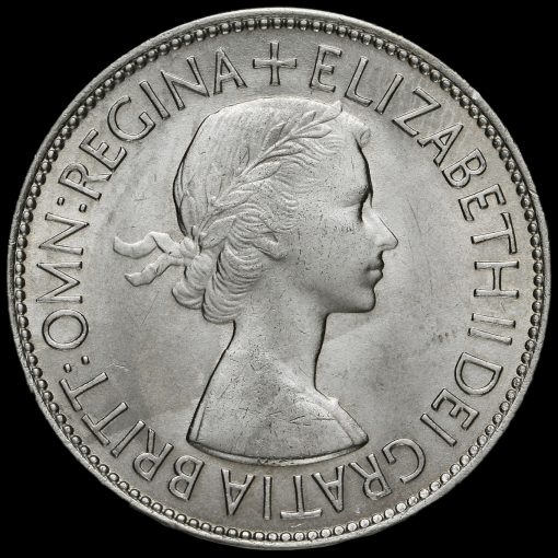 Obverse: Elizabeth II 1953 Half Crown