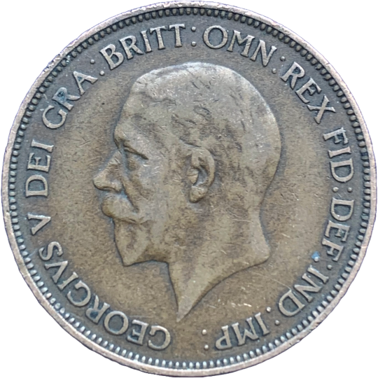 Obverse: George V 1927 Penny