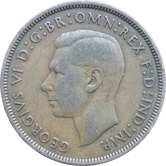 Obverse: George VI 1938 Penny