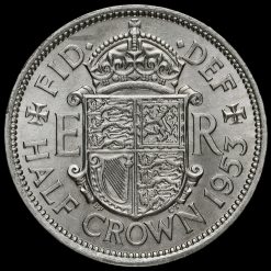 Obverse: Elizabeth II 1953 Half Crown