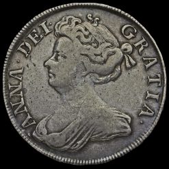 Reverse: Anne 1713 Half Crown Plain