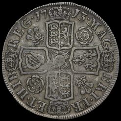 Obverse: Anne 1713 Half Crown Plain