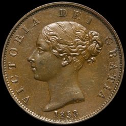 Reverse: Victoria 1853 Half Penny