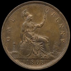 Obverse: Victoria 1868 Penny