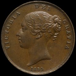 Reverse: Victoria 1854 Penny