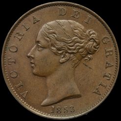 Reverse: Victoria 1853 Half Penny