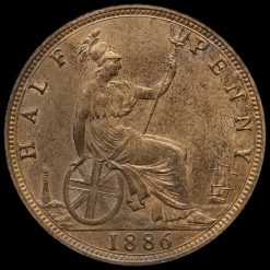 Obverse: Victoria 1886 Half Penny