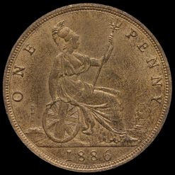 Obverse: Victoria 1886 Penny