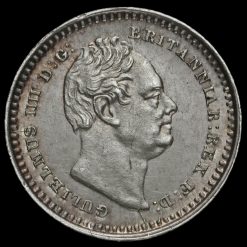 Reverse: William IV 1834 Three Halfpence