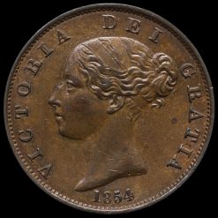 Reverse: Victoria 1854 Half Penny