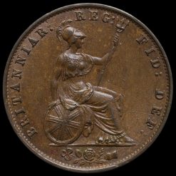 Obverse: Victoria 1854 Half Penny