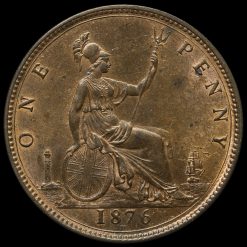 Obverse: Victoria 1876 Penny H