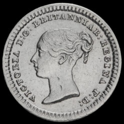 Reverse: Victoria 1843 Three Halfpence