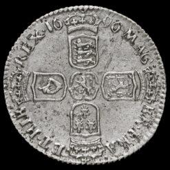 Obverse: William III 1696 Sixpence