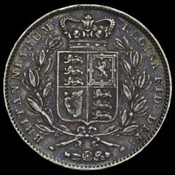 Obverse: Victoria 1845 Crown Star stops on edge