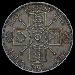 Obverse: Victoria 1887 Florin mdccclxxxvii