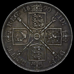 Obverse: Victoria 1890 Double Florin